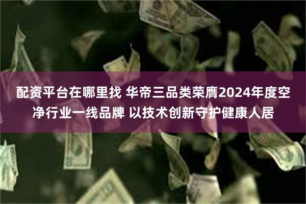 配资平台在哪里找 华帝三品类荣膺2024年度空净行业一线品牌 以技术创新守护健康人居