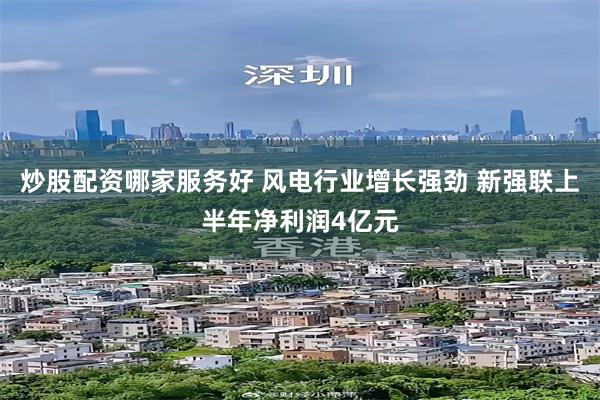 炒股配资哪家服务好 风电行业增长强劲 新强联上半年净利润4亿元