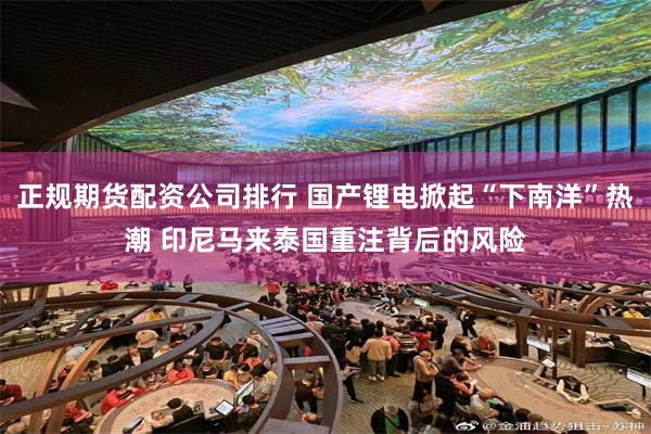 正规期货配资公司排行 国产锂电掀起“下南洋”热潮 印尼马来泰国重注背后的风险